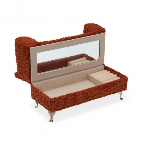 JOYERO ROJO EN FORMA DE SOFA