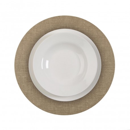 SALVAMANTEL REDONDO BEIGE CLARO