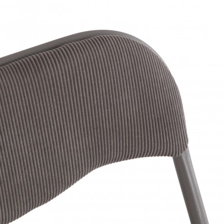 SILLA PLEGABLE LIRA CORDUROY GRIS OSCURO