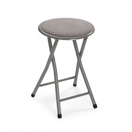 TABURETE PLEGABLE TOD EN CORDUROY GRIS