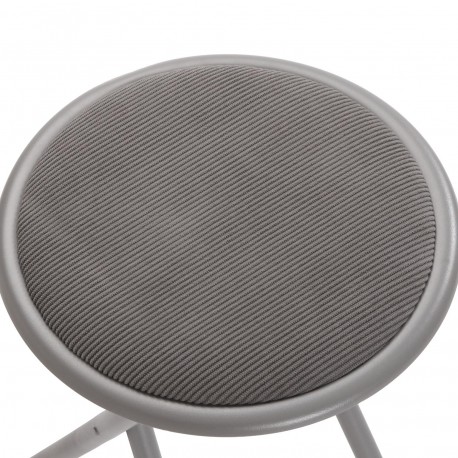 TABURETE PLEGABLE TOD EN CORDUROY GRIS