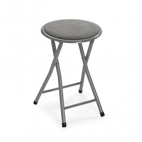 TABURETE PLEGABLE TOD EN CORDUROY GRIS OSCURO TABURETE PLEGABLE TOD EN CORDUROY GRIS OSCURO