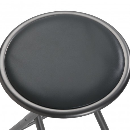 TABURETE PLEGABLE TOBY GRIS OSCURO TABURETE PLEGABLE TOBY GRIS OSCURO