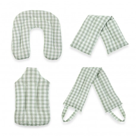 ALMOHADA TERMICA VICHY VERDE