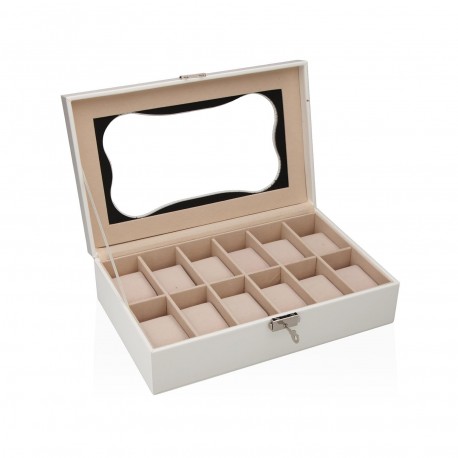 JOYERO PARA 12  RELOJES BLANCO