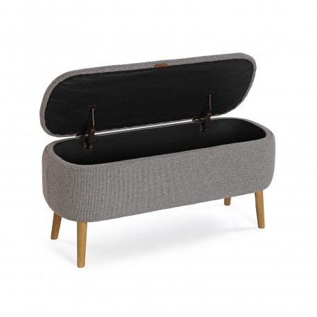 PIE DE CAMA MANIKO GRIS