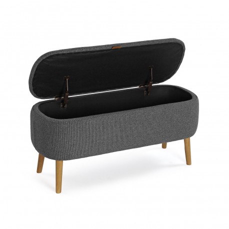 PIE DE CAMA MANIKO GRIS OSCURO