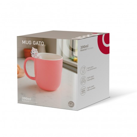 MUG GATO ROSA