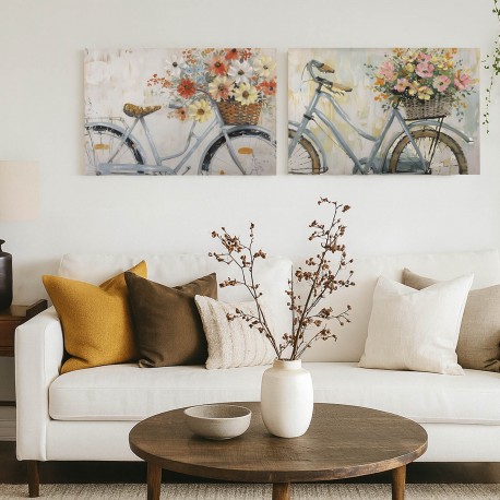 CUADRO SURTIDO BICICLETA 60 X 90