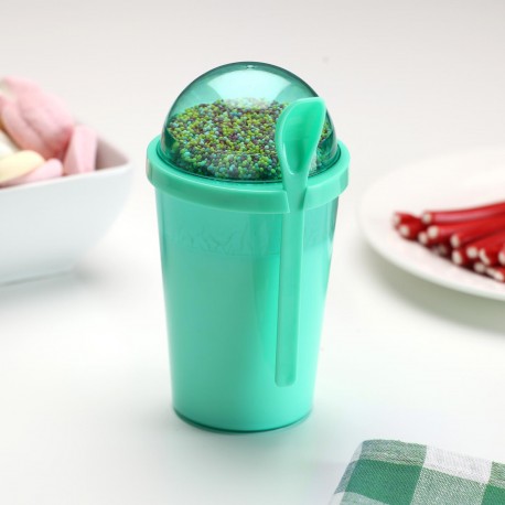 VASO PORTA ALIMENTOS CUCHARA VERDE VASO PORTA ALIMENTOS CUCHARA VERDE