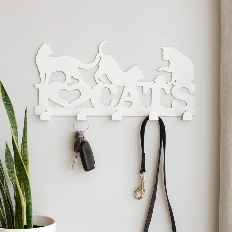 PERCHERO CATS BLANCO