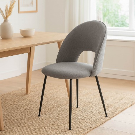 SILLA RIGLOS COLOR GRIS CLARO