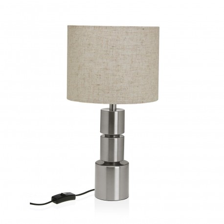 LAMPARA DE MESA YARE PLATEADO LAMPARA DE MESA YARE PLATEADO