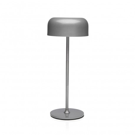 LAMPARA DE MESA ALWARA PLATEADA LAMPARA DE MESA ALWARA PLATEADA