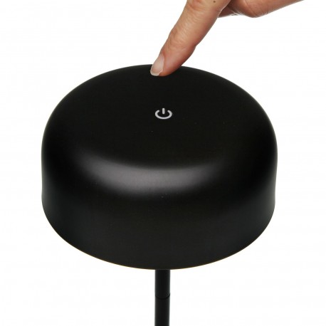 LAMPARA DE MESA ALWARA NEGRA LAMPARA DE MESA ALWARA NEGRA