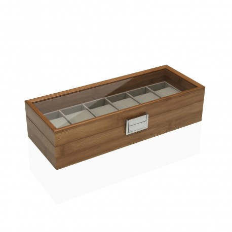 CAJA RELOJERO 6 COMPARTIMENTOS