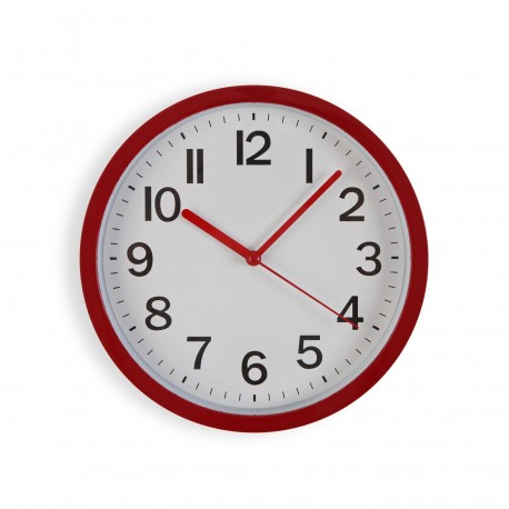 RELOJ DE PARED ROJO 22CM RELOJ DE PARED ROJO 22CM