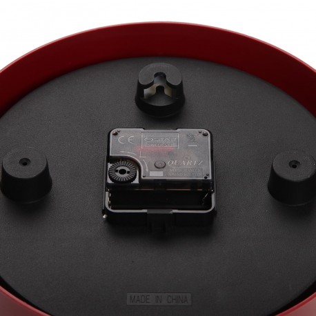 RELOJ DE PARED ROJO 22CM RELOJ DE PARED ROJO 22CM