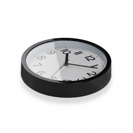 RELOJ DE PARED NEGRO 22CM RELOJ DE PARED NEGRO 22CM