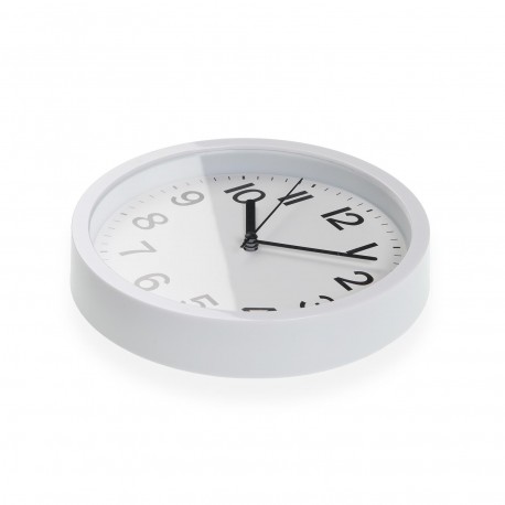 RELOJ DE PARED BLANCO 22CM RELOJ DE PARED BLANCO 22CM