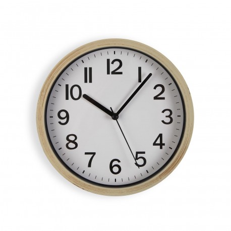 RELOJ DE PARED SIMIL MADERA 22CM RELOJ DE PARED SIMIL MADERA 22CM