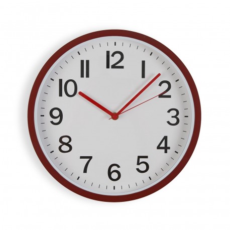 RELOJ DE PARED ROJO 30CM RELOJ DE PARED ROJO 30CM