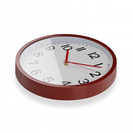 RELOJ DE PARED ROJO 30CM RELOJ DE PARED ROJO 30CM
