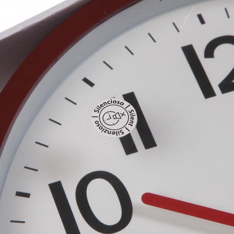 RELOJ DE PARED ROJO 30CM RELOJ DE PARED ROJO 30CM