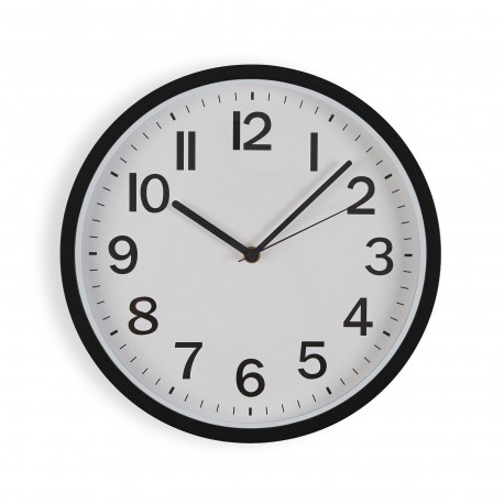 RELOJ DE PARED NEGRO 30CM RELOJ DE PARED NEGRO 30CM
