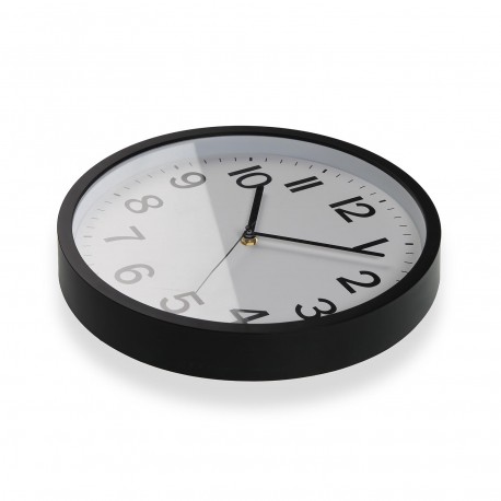 RELOJ DE PARED NEGRO 30CM RELOJ DE PARED NEGRO 30CM