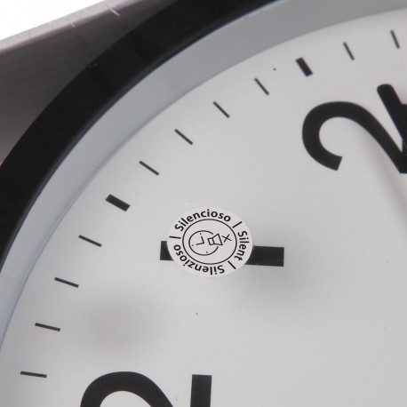 RELOJ DE PARED NEGRO 30CM RELOJ DE PARED NEGRO 30CM