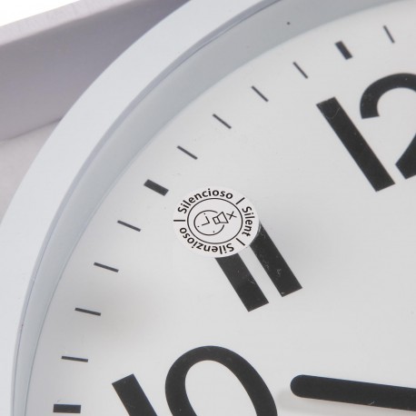 RELOJ DE PARED BLANCO 30CM RELOJ DE PARED BLANCO 30CM