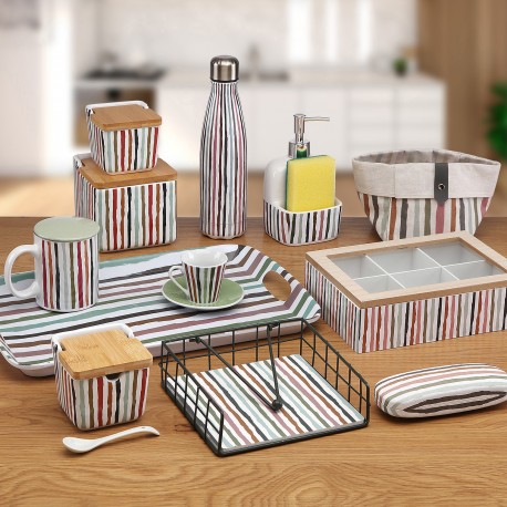 SET 6 TAZAS TE CON PLATO LIGNE