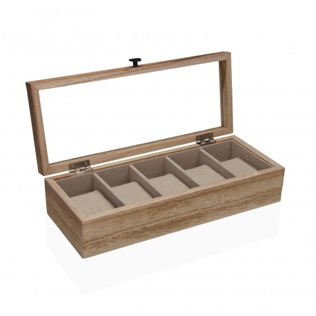 CAJA RELOJERO 5 COMPARTIMENTOS NIKO