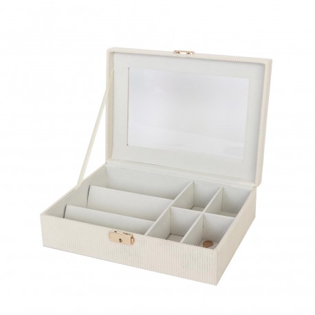 CAJA  BEIGE  PARA RELOJES