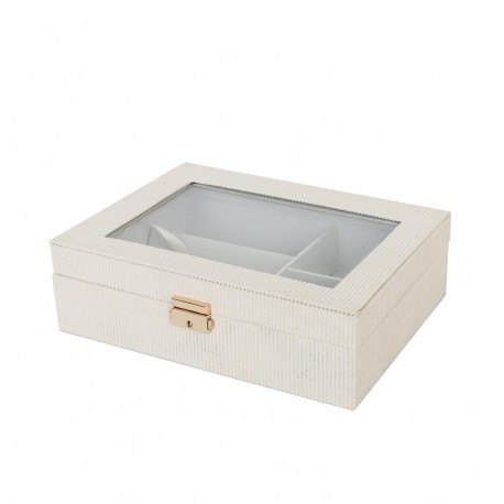 CAJA  BEIGE  PARA RELOJES