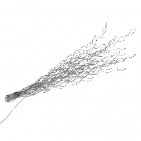 RAMO DE 80CM DE LUCES LED PLATEADAS