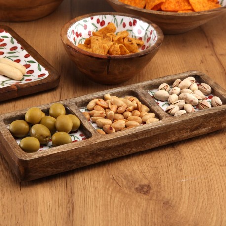 FUENTE TRES COMPARTIMENTOS CHERRIES