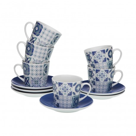 SET 6 TAZAS TE AZURITA