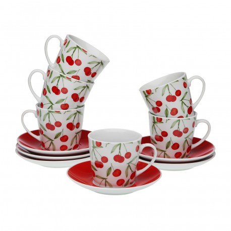 SET 6 TAZAS TE CHERRIES