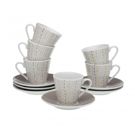 SET 6 TAZAS CAFE NORDIC DROP