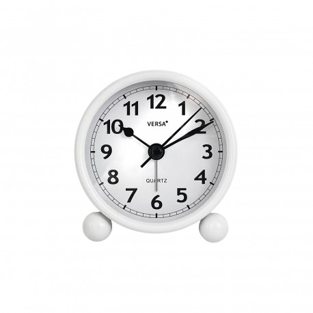 RELOJ DE MESA DESPERTADOR LUMO BLANCO