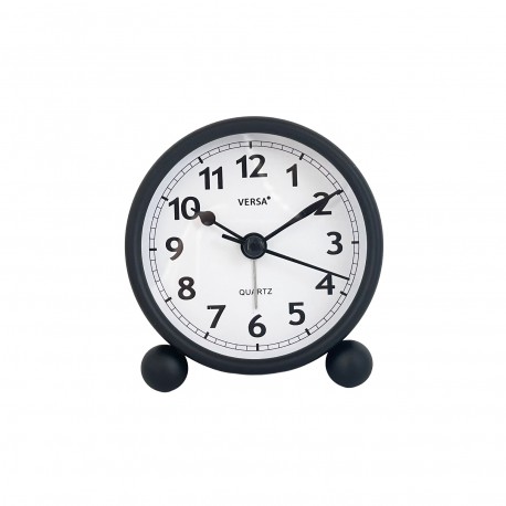RELOJ DE MESA DESPERTADOR LUMO NEGRO