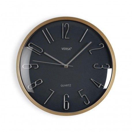 RELOJ DE PARED GRIS 33CM