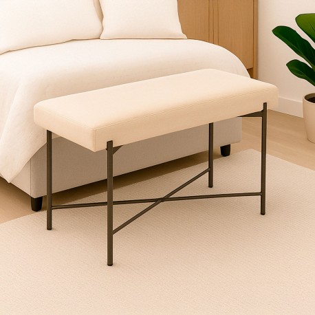 PIE DE CAMA NILO BEIGE