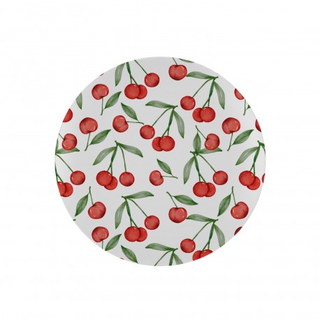 PLATO REDONDO CEREZAS 20CM