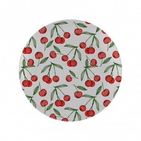 PLATO REDONDO CEREZAS 25CM