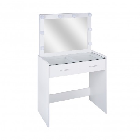 TOCADOR BLANCO CON LUCES LED