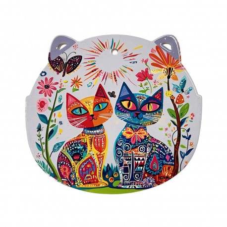 SALVAMANTEL GATOS LILA