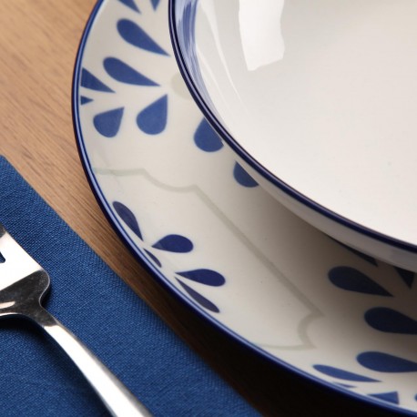 VAJILLA 18 PIEZAS AZURITA